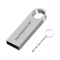 Unidade Flash USB 2.0 De Metal De Alta Velocidade 16GB 32GB 64GB 128GB Chaveiro Presente Memória