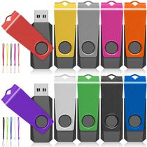 Unidade flash USB AGECASH 64GB, pacote com 10 unidades USB 2.0 com cordão Unidade flash USB AGECASH 64GB, pacote com 10 unidades USB 2.0 com cordão