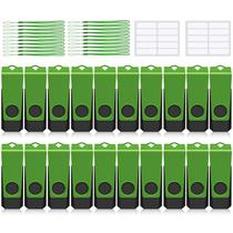 Unidade flash USB AGECASH 64GB USB 2.0, pacote com 20 unidades verdes Unidade flash USB AGECASH 64GB USB 2.0, pacote com 20 unidades verdes