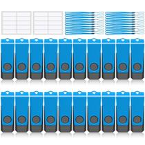 Unidade flash USB AGECASH 8GB x 20 USB 2.0 azul com cordão Unidade flash USB AGECASH 8GB x 20 USB 2.0 azul com cordão