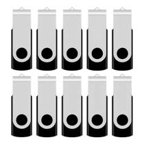 Unidade flash USB Aiibe 2GB USB 2.0 Memory Stick, pacote com 10 unidades, preta