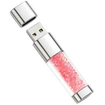 Unidade flash USB BorlterClamp Cute Pink Crystal 64GB