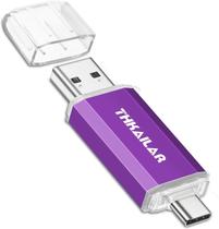 Unidade flash USB C THKAILAR 1 TB USB 3.1 tipo A e C roxa Unidade flash USB C THKAILAR 1 TB USB 3.1 tipo A e C roxa