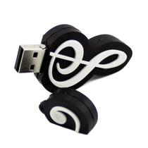 Unidade flash USB CHUYI Novelty Music Note Shape 32GB preta
