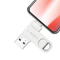 Unidade flash USB DEZOBYTE 256GB Photo Stick para telefone prateado
