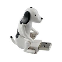 Unidade Flash USB Dog 32GB branca para computador e notebook