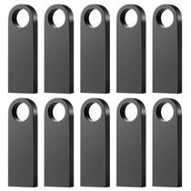 Unidade flash USB Hrich 64GB USB 2.0 Memory Stick, pacote com 10 unidades, preta Unidade flash USB Hrich 64GB USB 2.0 Memory Stick, pacote com 10 unidades, preta