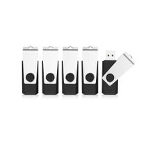 Unidade flash USB KEXIN 128GB USB 3.0, pacote com 5 unidades de memória, preta Unidade flash USB KEXIN 128GB USB 3.0, pacote com 5 unidades de memória, preta