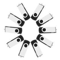 Unidade flash USB MAKACTUA 4GB USB 2.0, pacote com 10 unidades, preta