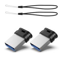 Unidade flash USB RAOYI 64GB USB 3.0 Mini Fit com cordão x2