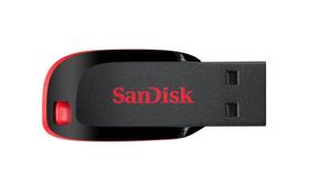 Unidade flash USB SanDisk Cruzer Blade 128GB USB 2.0 preta Unidade flash USB SanDisk Cruzer Blade 128GB USB 2.0 preta