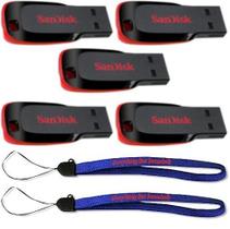 Unidade flash USB SanDisk Cruzer Blade 32GB (pacote com 5) Unidade flash USB SanDisk Cruzer Blade 32GB (pacote com 5)