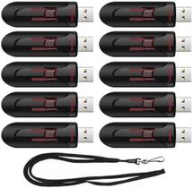 Unidade flash USB SanDisk Cruzer Glide 16 GB (pacote com 10) Unidade flash USB SanDisk Cruzer Glide 16 GB (pacote com 10)