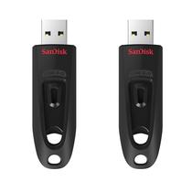 Unidade flash USB SanDisk Ultra 64GB, pacote com 2 unidades USB 3.0 130MB/s