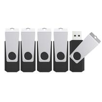 Unidade flash USB TOPESEL 16GB USB 3.0 Memory Stick, pacote com 5 unidades, preta