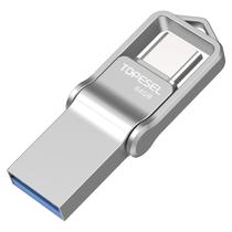 Unidade flash USB TOPESEL 64GB USB C Dual USB 3.0 à prova d'água