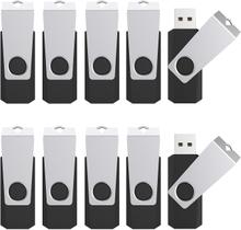Unidade Flash USB TOPESEL 64GB x 10 Memory Stick USB 2.0 preta