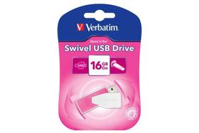 Unidade flash Verbatim Store'n Go Swivel 16 GB USB 2.0 rosa Unidade flash Verbatim Store'n Go Swivel 16 GB USB 2.0 rosa