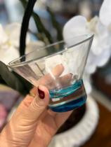 Unidade taça sobremesa Ypsilon 375ml base azul Unidade taça sobremesa Ypsilon 375ml base azul