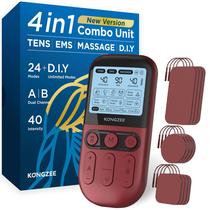 Unidade TENS e estimulador muscular EMS Kongzee AS9026 com almofadas