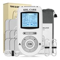 Unidade TENS EMS KRL.CARE de canal duplo 24 modos e 40 intensidades