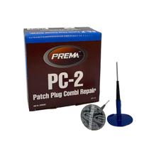 Unidades de Reparação de Pneus PREMA PC-2 Combo de Remendo e Plugue 15 Peças