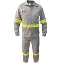 Uniforme Anti Chama Nr10 TAM GG Risco 2 (Calça+Camisa) Uniforme Anti Chama Nr10 TAM GG Risco 2 (Calça+Camisa)