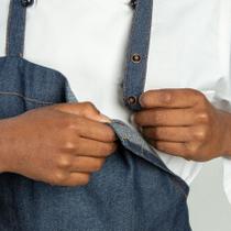 Uniforme Avental Frontal Unissex - Jeans - P - 50x60 Cm - 1 unidade - Cromus Linha Profissional Allonsy - Rizzo
