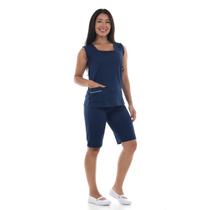 Uniforme Bermuda E Regata Helanca Babá Domésica Faxina Copa Uniforme Bermuda E Regata Helanca Babá Domésica Faxina Copa