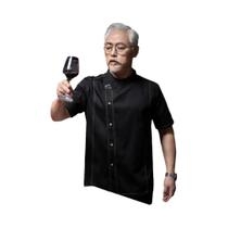 Uniforme De Chef Unissex Em Malha Respirável, Camisa De Cozinha De Manga Curta Para Hotel, Uniforme De Chef Unissex Em Malha Respirável, Camisa De Cozinha De Manga Curta Para Hotel,