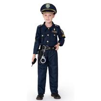 Uniforme De Polícia De Halloween Para Meninos, Fantasia Cosplay, Roupa De Festa Infantil