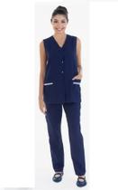 Uniforme Doméstica, Faxina Algodão Calça Colete