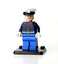 Uniforme em minifigura Battle Brick Marine com 4 cm de altura