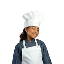 Uniforme Infantil Chapéu De Chef Unissex - Branco -1 unidade