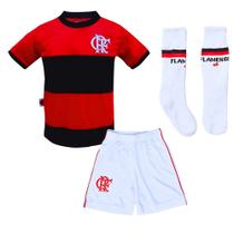 Uniforme Infantil Flamengo Shorts e Meião Branco Oficial - Revedor