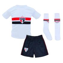 Uniforme Infantil São Paulo Kit 3 Pçs Meião Branco Oficial Uniforme Infantil São Paulo Kit 3 Pçs Meião Branco Oficial