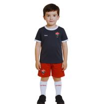 Uniforme Infantil Vitória Conjunto Artilheiro Preto Oficial Uniforme Infantil Vitória Conjunto Artilheiro Preto Oficial