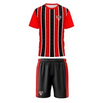 Uniforme São Paulo Infantil Conjunto Mini Craque Oficial Jr