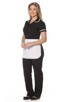 Uniforme secretária do lar doméstica babá Camisete + Calça operacional + Avental de Copeira Uniforme secretária do lar doméstica babá Camisete + Calça operacional + Avental de Copeira