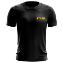 Uniforme STAFF Organização Evento Camiseta Malha Dry Esporte