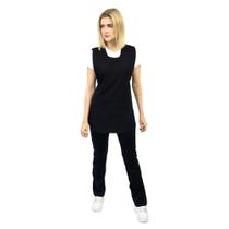 Uniforme Zeladora Calça + Baby Look + Bata de Limpeza - Uniforme Faxineira - Uniforme Diarista