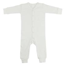 Union Suit Long Johns bambini Interlock White para bebês