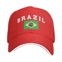 Unisex ajustável Brasil bonés de beisebol, homem esporte ao ar livre, moda, bandeira chapéus, verão