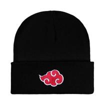 Unisex Anime Akatsuki vermelho nuvem bordado malha chapéu Bonnet, Cosplay, quente, outono, inverno