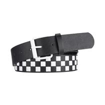 Unissex 107CM Xadrez PU Couro Hip-hop Punk Moda Cinto Estilo Rebites