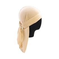 Unissex Veludo Durags Respirável Quente Cauda Longa Bandana Turbante Chapéu Masculino Feminino Hip