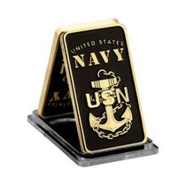 United Staes Navy Banhado A Ouro Bar Challenge Coin USN Moeda Comemorativa Presente Criativo United Staes Navy Banhado A Ouro Bar Challenge Coin USN Moeda Comemorativa Presente Criativo