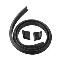 Universal 5D Fibra De Carbono Preto Brilhante Spoilers, DIY Refit, Car-Styling Acessórios, 1,5 m