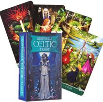 Universal Celtic Tarot Deck Tarô Celta Wicca Baralho de Cartas de Oráculo