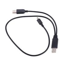 Universal Power Data Line USB para Mini CABO DE DADOS USB para notebook portátil leve linha de energia 1pc - Preto